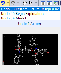 Screenshot of Undo dropdown menu