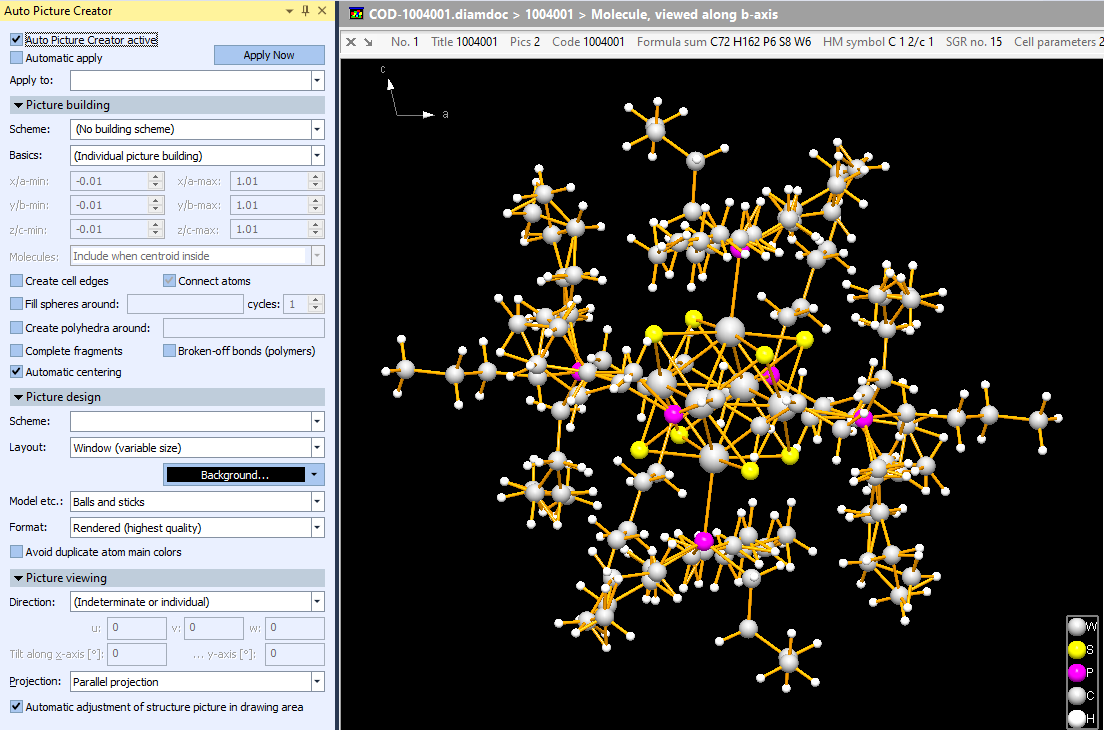 Auto Picture Creator with sample structure picture